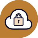 Lock in cloud icon