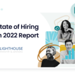 Hiring Report cover with two diverse people on the front with text "Hiring Report 2022"